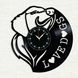 Wall Vinyl Record Clock Dogs 12" Vinyl-Clock-Dogs-3 photo 1