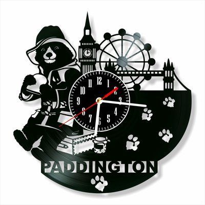 Настінний вініловий годинник Паддінгтон, діаметр 30см Vinyl-Clock-M-Paddington-1 фото
