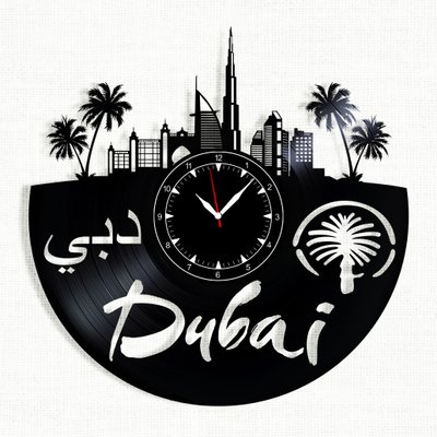 Wall Vinyl Record Clock Dubai 12" Vinyl-Clock-Dubai-1 photo