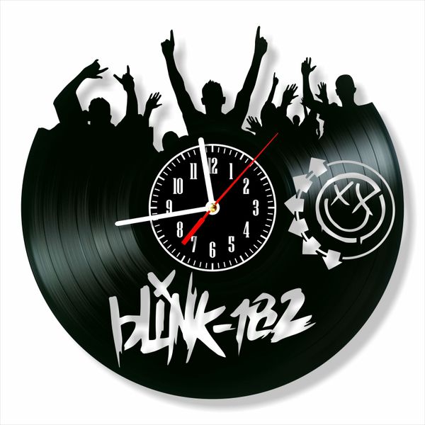 Wall Vinyl Record Clock Blink-182 12" Vinyl-Clock-Blink-182-2 photo