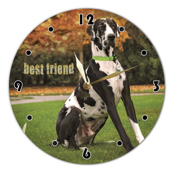 Wall Vinyl Record Clock Great Danes 12" UF-Clock-Great Danes-1 photo