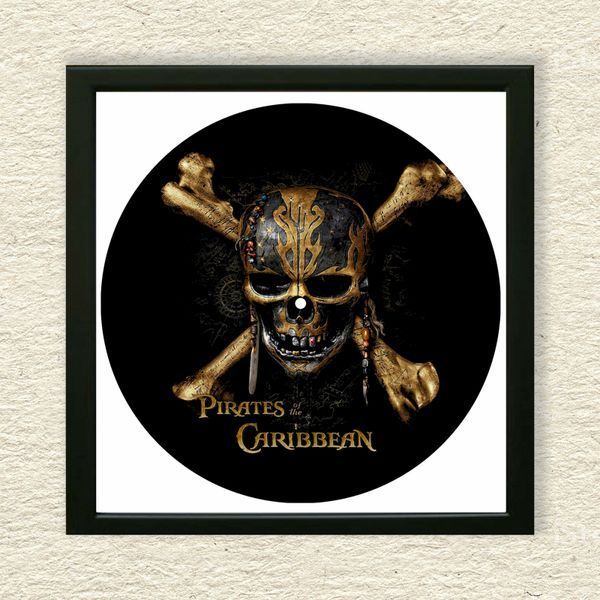 Vinyl Record Decor in a Wooden Frame Pirates of the Caribbean 14" 760-4-1 photo