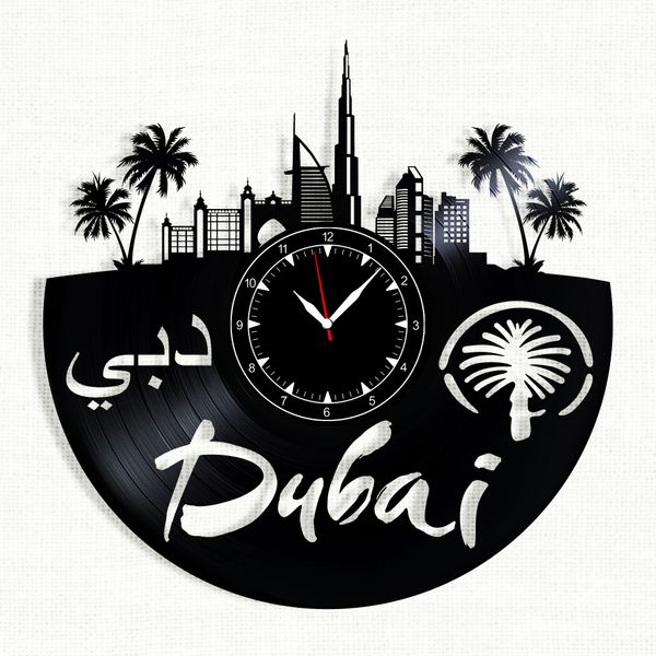 Wall Vinyl Record Clock Dubai 12" Vinyl-Clock-Dubai-1 photo