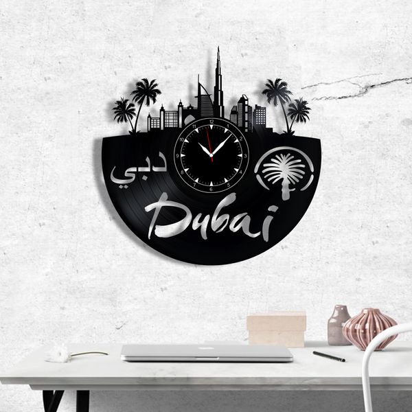 Wall Vinyl Record Clock Dubai 12" Vinyl-Clock-Dubai-1 photo