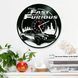 Настінний вініловий годинник Форсаж, діаметр 30см Vinyl-Clock-M-Fast and Furious-2 фото 2