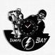 Настінний вініловий годинник Тампа-Бей Лайтнінг, діаметр 30см Vinyl-Clock-Tampa Bay Lightning-1 фото 1