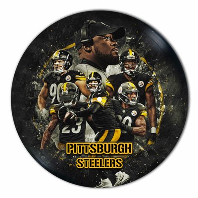 Vinyl Record Decor Pittsburgh Steelers 12" UF-Decor-Pittsburgh Steelers-1 photo