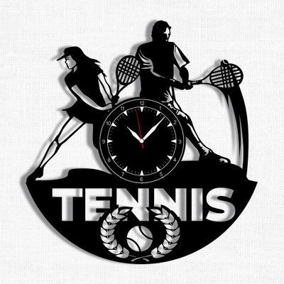 Wall Vinyl Record Clock Tennis 12" 219-1-1 photo
