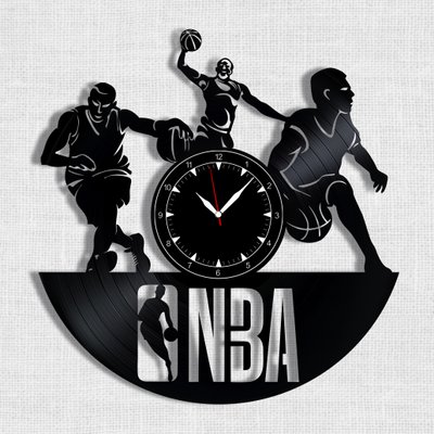 Wall Vinyl Record Clock Basketball 12" Vinyl-Clock-Basketball-1 photo