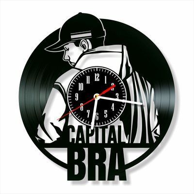 Wall Vinyl Record Clock Capital Bra 12" Vinyl-Clock-Capital Bra-1 photo