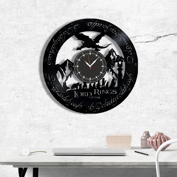 Wall Vinyl Record Clock The Lord of the Rings 12" Vinyl-Clock-M-The Lord of the Rings-3 photo