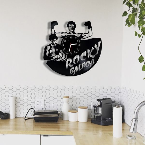 Wall Vinyl Record Clock Rocky Balboa 12" Vinyl-Clock-M-Rocky Balboa-1 photo