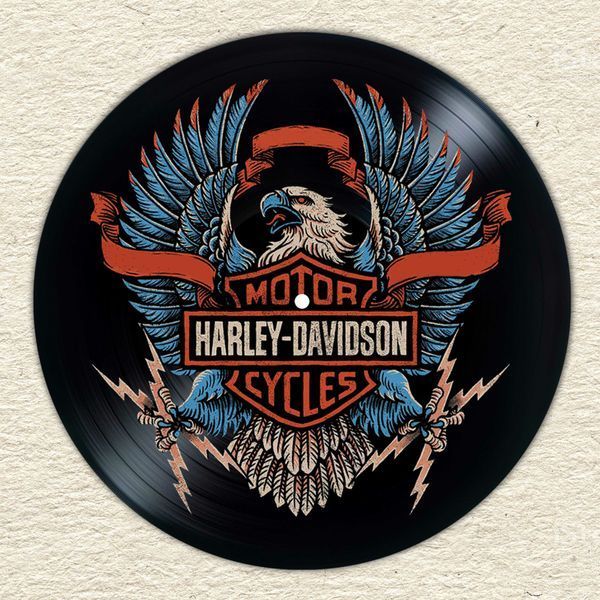 Vinyl Record Decor Harley Davidson 12" 226-3-1 photo