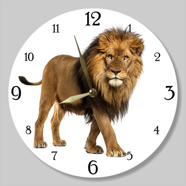 Wall Vinyl Record Clock Lion 12" UF-Clock-Lion-1 photo