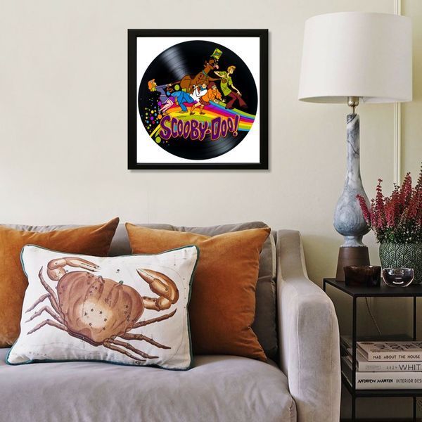 Vinyl Record Decor in a Wooden Frame Scooby Doo 14" 962-4-1 photo