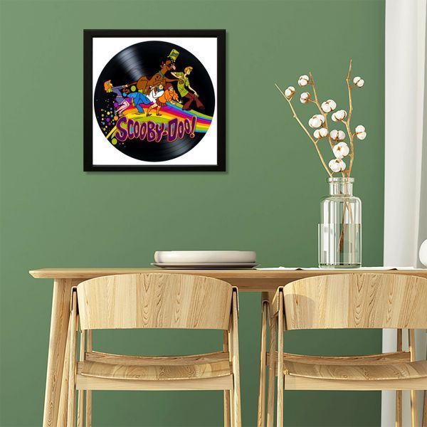 Vinyl Record Decor in a Wooden Frame Scooby Doo 14" 962-4-1 photo