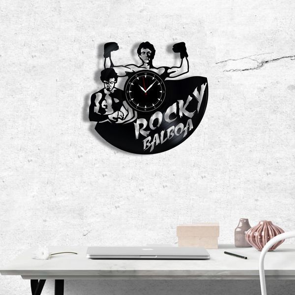 Wall Vinyl Record Clock Rocky Balboa 12" Vinyl-Clock-M-Rocky Balboa-1 photo