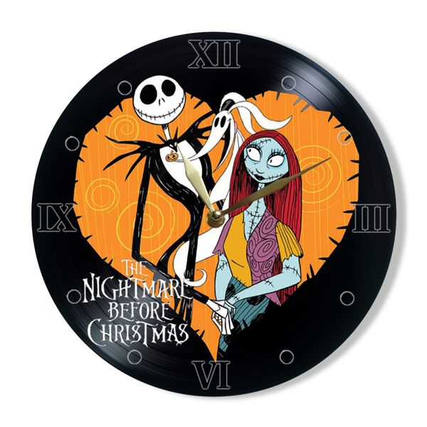 Wall Vinyl Record Clock Nightmare Before Christmas 12" UF-Clock-Nightmare Before Christmas-2 photo