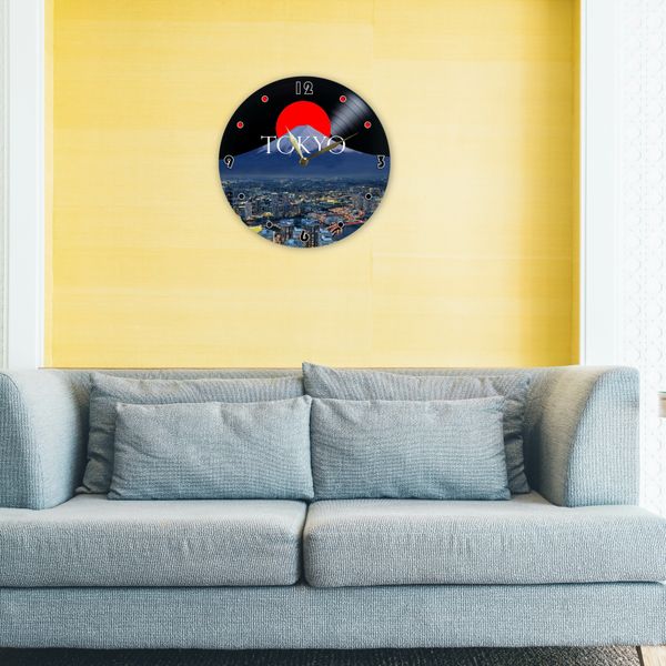 Wall Vinyl Record Clock Tokyo 12" UF-Clock-Tokyo-1-2 photo