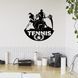 Wall Vinyl Record Clock Tennis 12" 219-1-1 photo 3