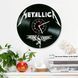Настінний вініловий годинник Metallica, діаметр 30см Vinyl-Clock-Metallica-5 фото 2