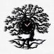 Wall Vinyl Record Clock Tree 12" 135-1-1 photo 1