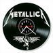Настінний вініловий годинник Metallica, діаметр 30см Vinyl-Clock-Metallica-5 фото 1