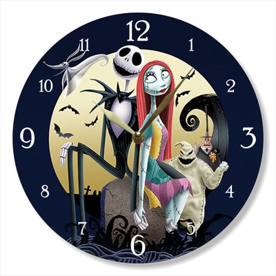 Wall Vinyl Record Clock Nightmare Before Christmas 12" UF-Clock-Nightmare Before Christmas-3 photo