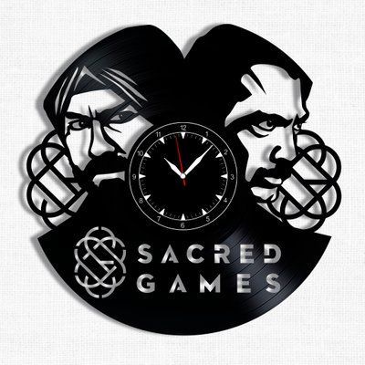 Настінний вініловий годинник Священні ігри, діаметр 30см Vinyl-Clock-M-Sacred Games-1 фото