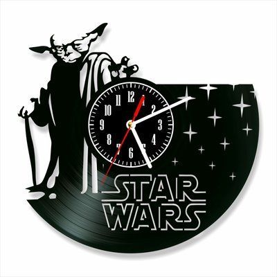Wall Vinyl Record Clock Star Wars 12" 143-1-9 photo