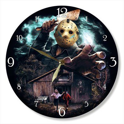 Настінний вініловий годинник Джейсон Вурхіз, діаметр 30см UF-Clock-M-Jason Voorhees-1 фото