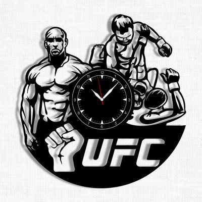 Wall Vinyl Record Clock UFC 12" 220-1-1 photo