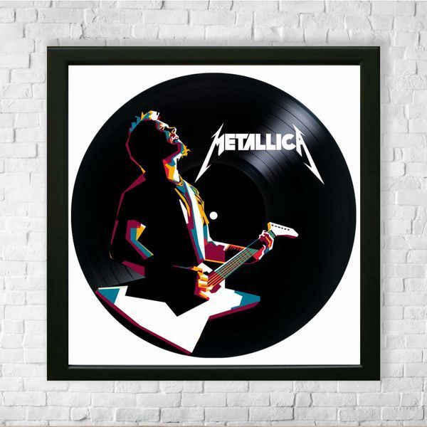 Vinyl Record Decor in a Wooden Frame Metallica 14" 556-4-1 photo