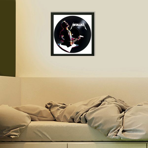 Vinyl Record Decor in a Wooden Frame Metallica 14" 556-4-1 photo