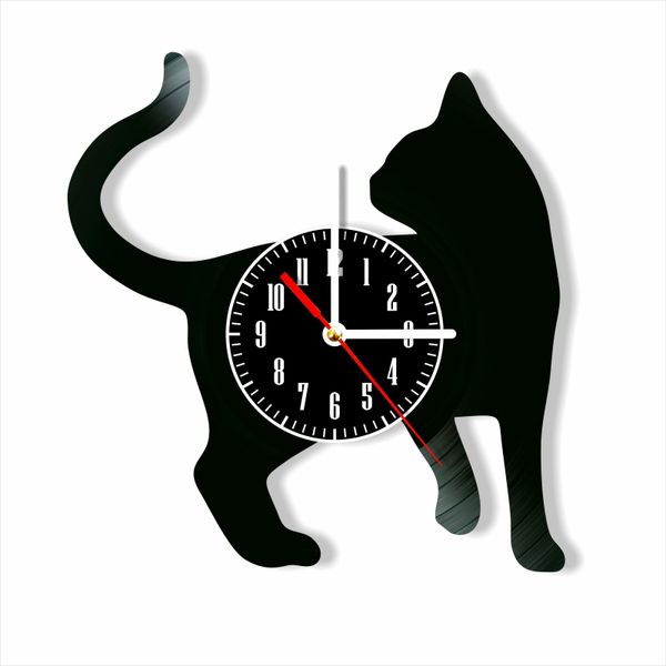 Wall Vinyl Record Clock Cats 12" Vinyl-Clock-Cats-3 photo