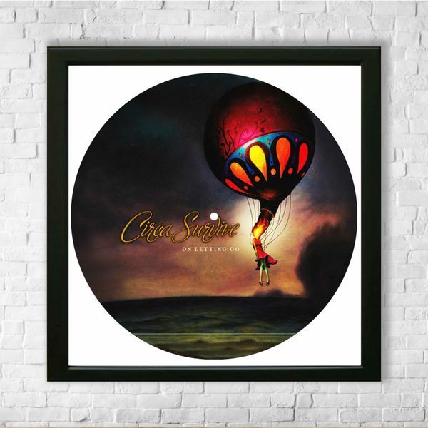 Настінний вініловий декор в дерев'яній рамці Circa Survive, розміром 36см 516-4-1 фото
