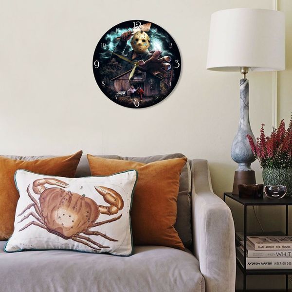 Настінний вініловий годинник Джейсон Вурхіз, діаметр 30см UF-Clock-M-Jason Voorhees-1 фото