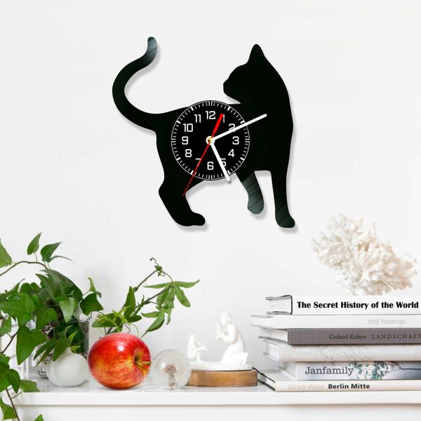 Wall Vinyl Record Clock Cats 12" Vinyl-Clock-Cats-3 photo