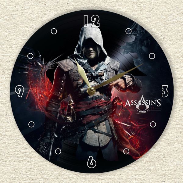 Wall Vinyl Record Clock Assassin's Creed 12" UF-Clock-Assassin's Creed-1 photo