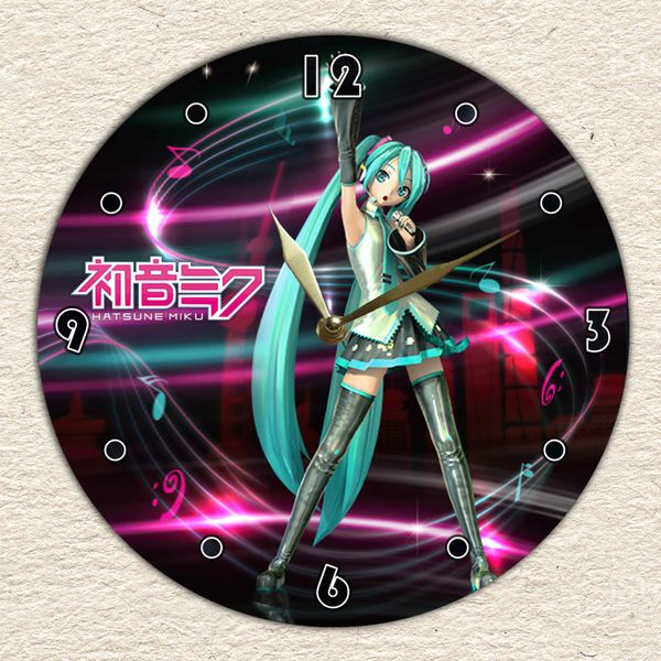 Wall Vinyl Record Clock Hatsune Miku 12" UF-Clock-Hatsune Miku-1 photo