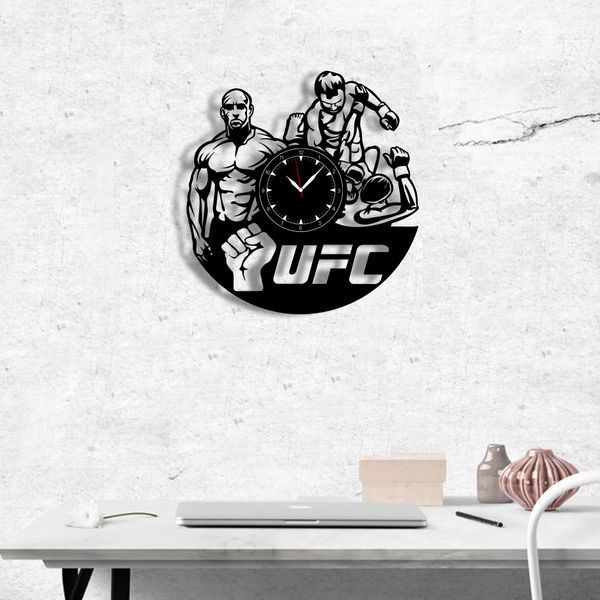 Настінний вініловий годинник UFC, діаметр 30см 220-1-1 фото