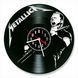 Настінний вініловий годинник Metallica, діаметр 30см Vinyl-Clock-Metallica-5 фото