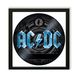 Vinyl Record Decor in a Wooden Frame AC DC 14" UF-Frame-AC DC-4 photo