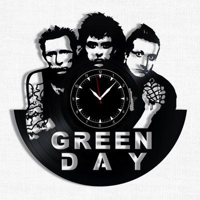 Wall Vinyl Record Clock Green Day 12" Vinyl-Clock-Green Day-1 photo