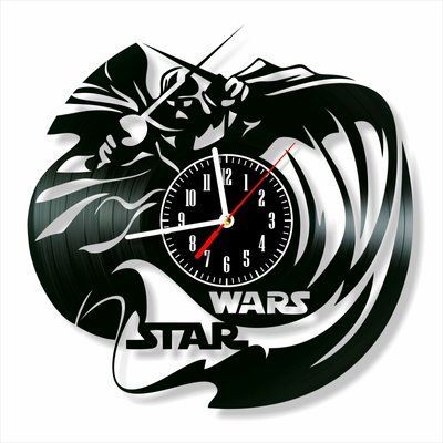 Wall Vinyl Record Clock Star Wars 12" 143-1-10 photo