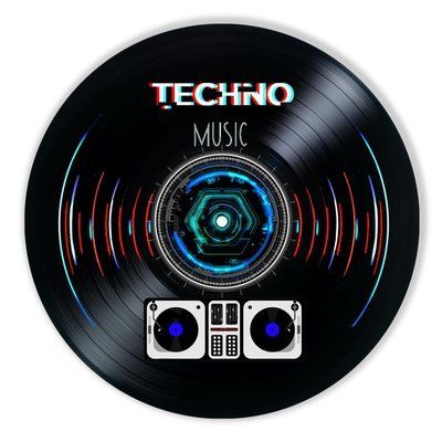 Vinyl Record Decor Techno 12" 605-3-1 photo