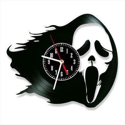 Настінний вініловий годинник Крик, діаметр 30см Vinyl-Clock-M-Scream-1 фото