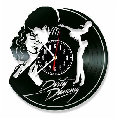 Настінний вініловий годинник Брудні танці, діаметр 30см Vinyl-Clock-M-Dirty Dancing-3 фото