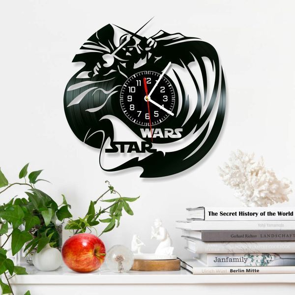 Wall Vinyl Record Clock Star Wars 12" 143-1-10 photo
