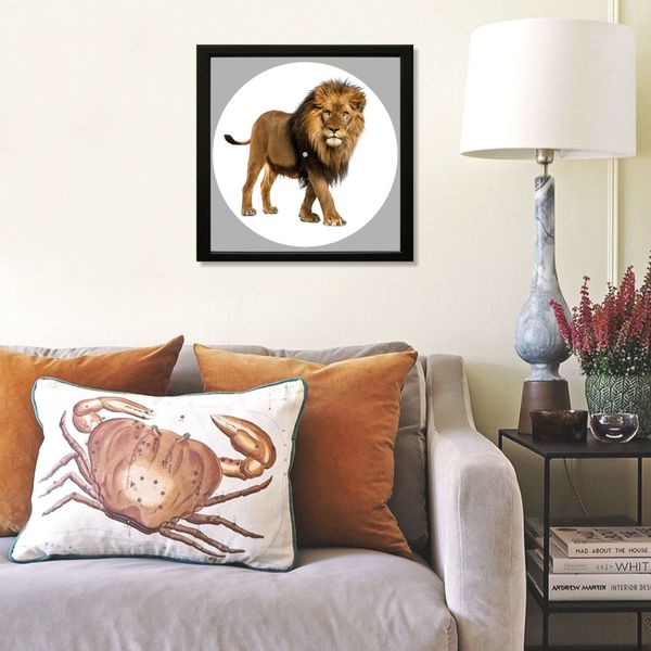 Vinyl Record Decor in a Wooden Frame Lion 14" UF-Frame-Lion-1 photo